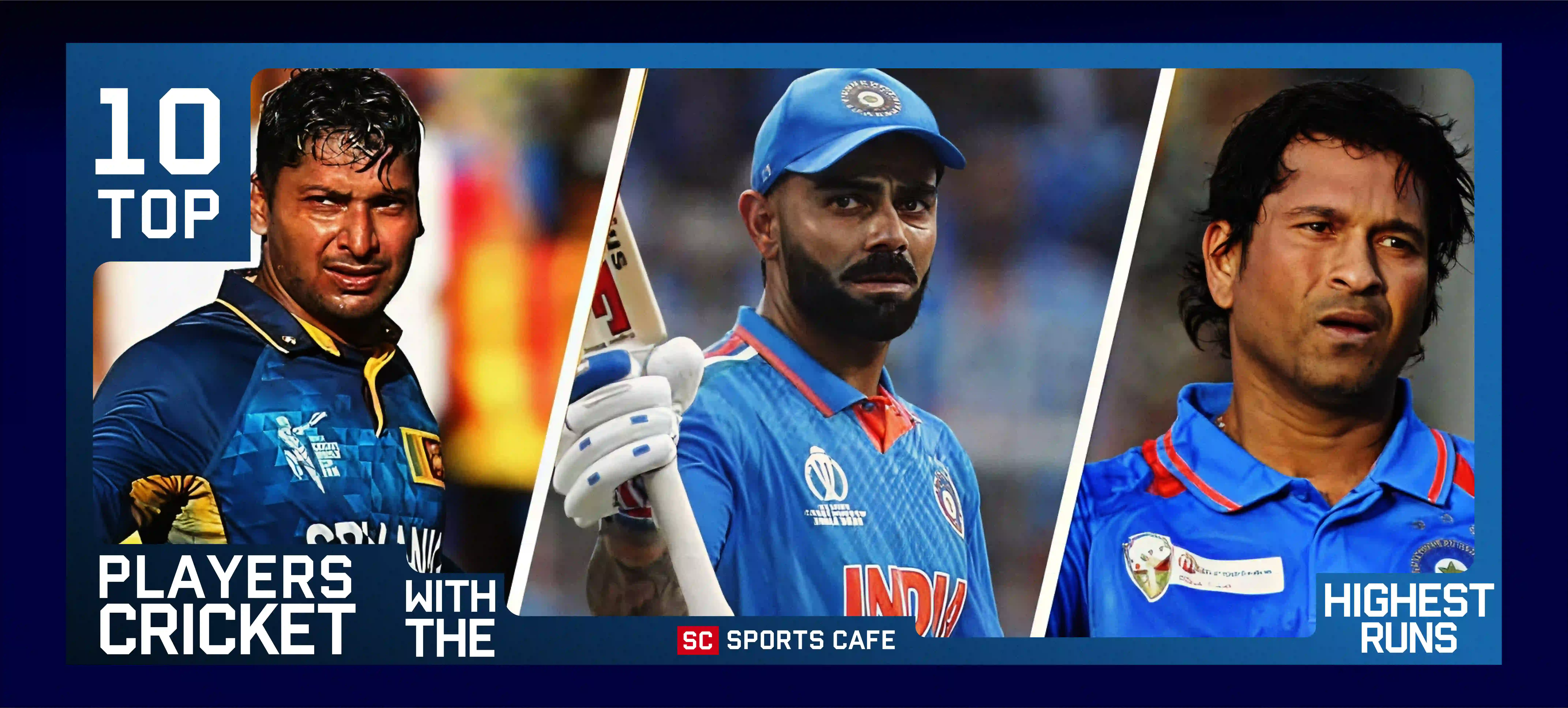 Top 10 Cricket Players with the Highest Runs in All International Formats